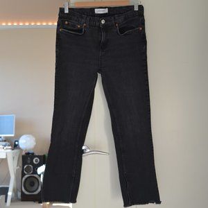 Zara Women's Black Croppd Jeans